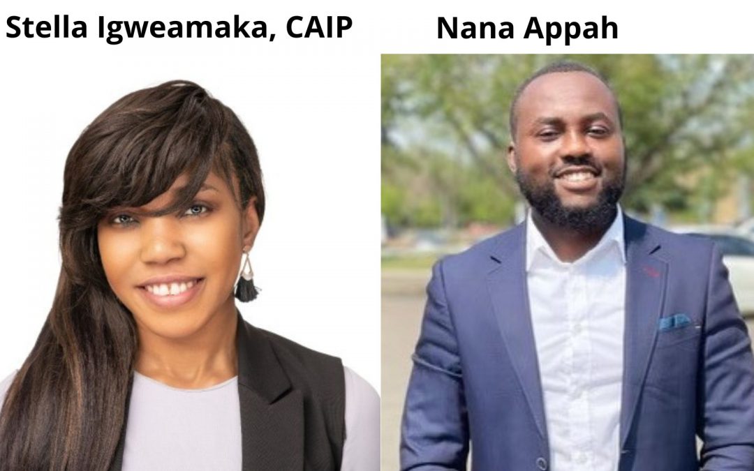 Congratulations to the 2022 Canada Research Got Talent Winners: Stella Igweamaka, CAIP and Nana Appah